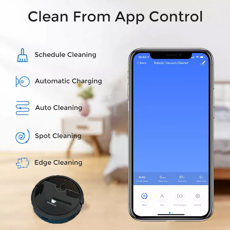 TW-R12 Smart Navigation Robot Vacuum Cleaner with Mop with 3000Pa Suction