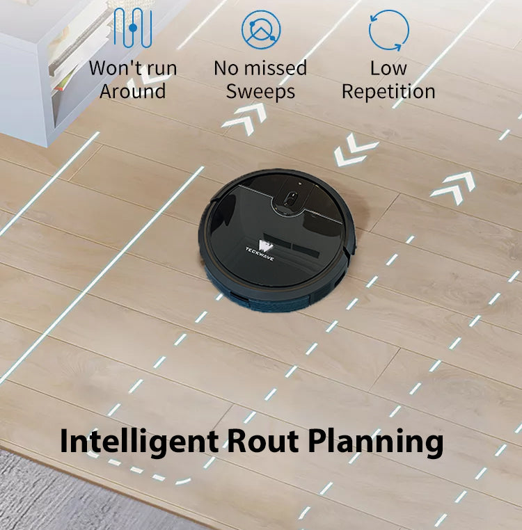 TW-R12 Smart Navigation Robot Vacuum Cleaner with Mop with 3000Pa Suction