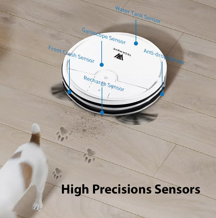 TW-R12 Smart Navigation Robot Vacuum Cleaner with Mop with 3000Pa Suction