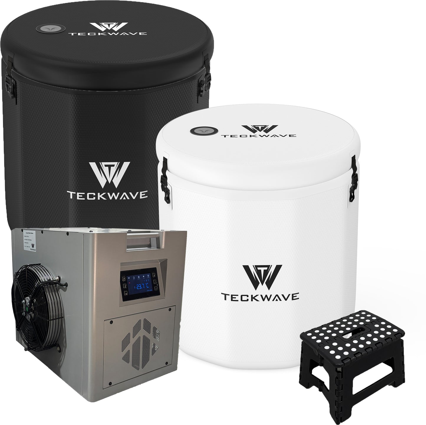 Barrel portable ice bath, Made of a high quality military grade PVC shell and a drop stich cord seamlessly integrates with our ice bath chillers