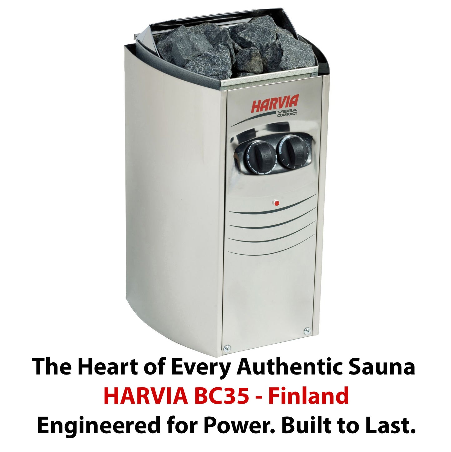Harvia Vega BC35, 3.5 kW Electric Sauna Heater & Stones
