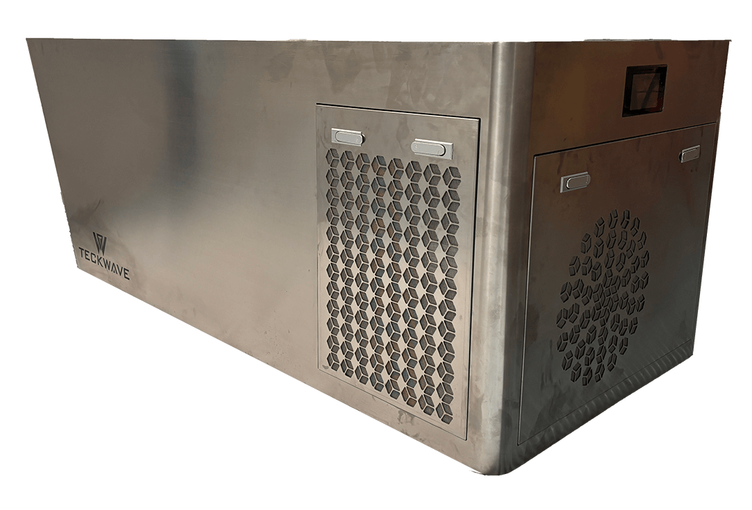 Integrated All in One Cyber Plunge Ice Bath with Chiller, full stainless steel body for ice bath therapy.