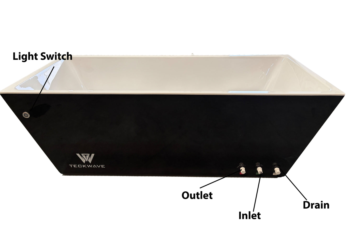 The Elegance Ice Bath & Cold Plunge with Chiller (Black)