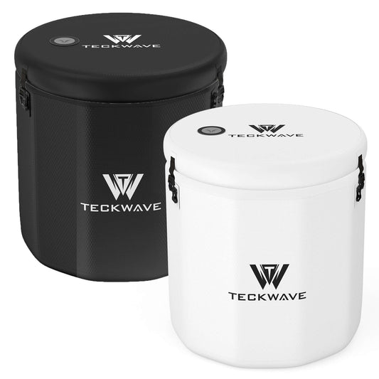 TECKWAVE TW-P10B portable ice bath is made of military grade, sun proof PVC shell and drop stich cord