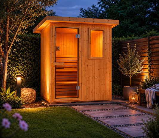 ThermoElite Cabin Sauna with Finland Harvia Heater (Outdoor)