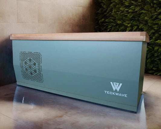TECKWAVE Signature Ice Bath & Cold Plunge with Chiller & Filtration (Olive Green)
