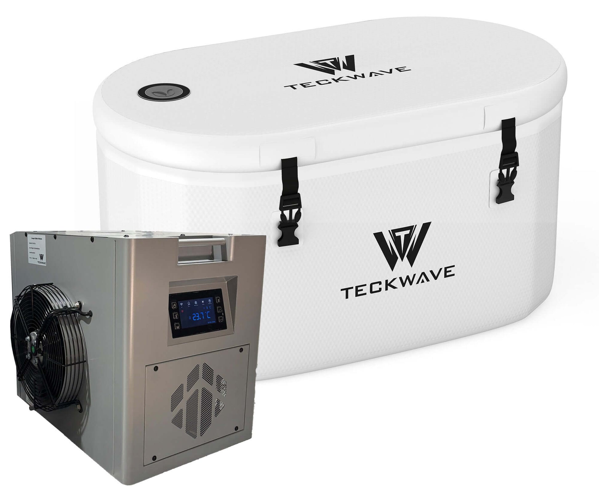 The Standard portable ice bath, Made of a high quality military grade PVC shell and a drop stich cord seamlessly integrates with our ice bath chillers