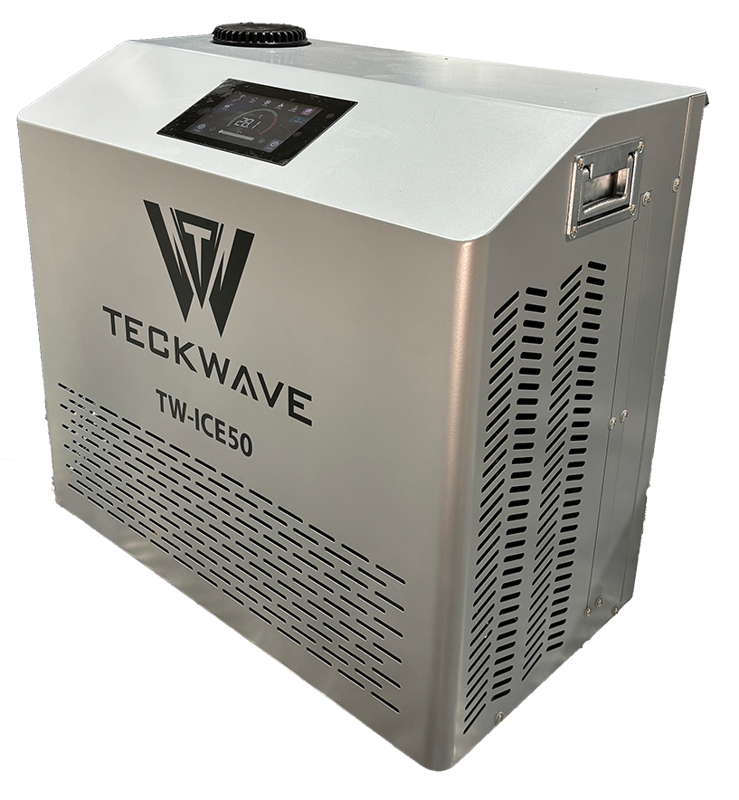 TW-ICE50 is our supercharged ice bath chiller with 1.5hp input power & 3800w refrigeration output is currently the most powerful and technologically advance chiller in the ice bath market,