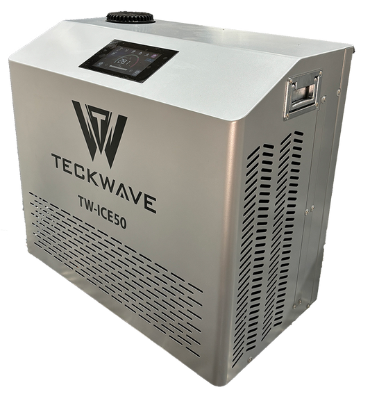 TW-ICE50 is our supercharged ice bath chiller with 1.5hp input power & 3800w refrigeration output is currently the most powerful and technologically advance chiller in the ice bath market,