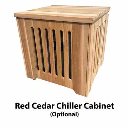 The Artisan Barrel Ice Bath with Chiller (Natural Cedar)