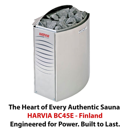 UrbanNordic Traditional Sauna with Finland Harvia Heater