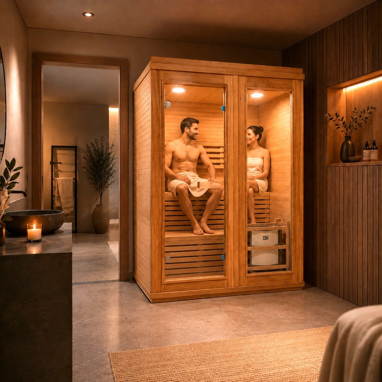 Sauna: UrbanNordic Traditional Sauna - Harvia Heater – TECKWAVE