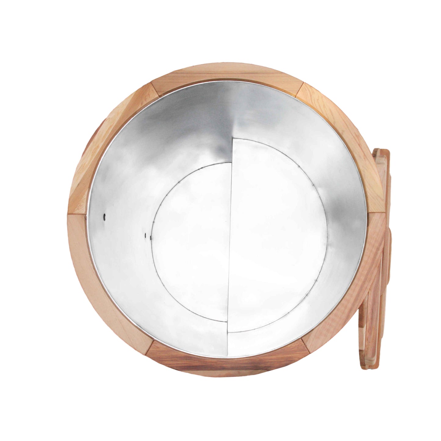 The Artisan Barrel Ice Bath with Chiller (Natural Cedar)