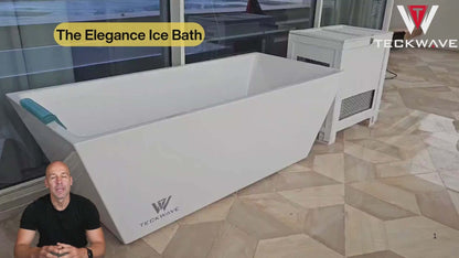 The Elegance Ice Bath & Cold Plunge with Chiller (White)