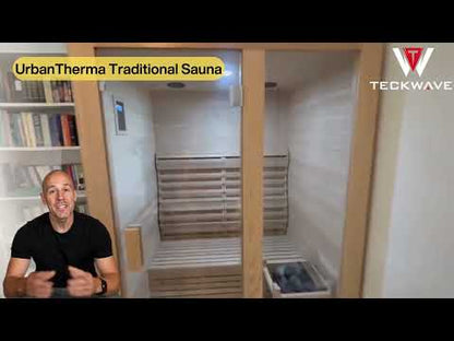 UrbanTherma Traditional Sauna with Finland Harvia Heater